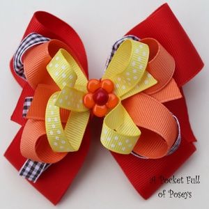 Hair Bow Made to Match Gymboree Island Getaway